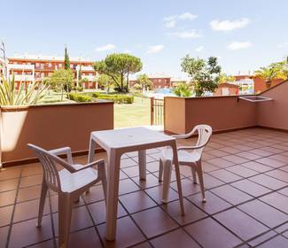 Zimmer appartement mit 2 schlafzimmern und zugang zum garten Aparthotel ILUNION Sancti Petri Cádiz Zimmer appartement mit 2 schlafzimmern und zugang zum garten Aparthotel ILUNION Sancti Petri Cádiz