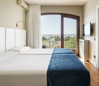 Doppelzimmer mit meerblick im obergeschoss Hotel ILUNION Caleta Park S'Agaró